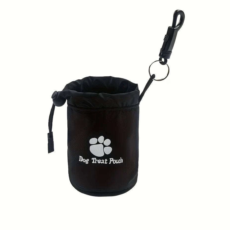 Dog Treat Pouch, Portable& Durable Pet Training Bag Pouch Treat Bag, Drawstring Zipper, Ideal for On-the-Go Snacks, Dog Snacks