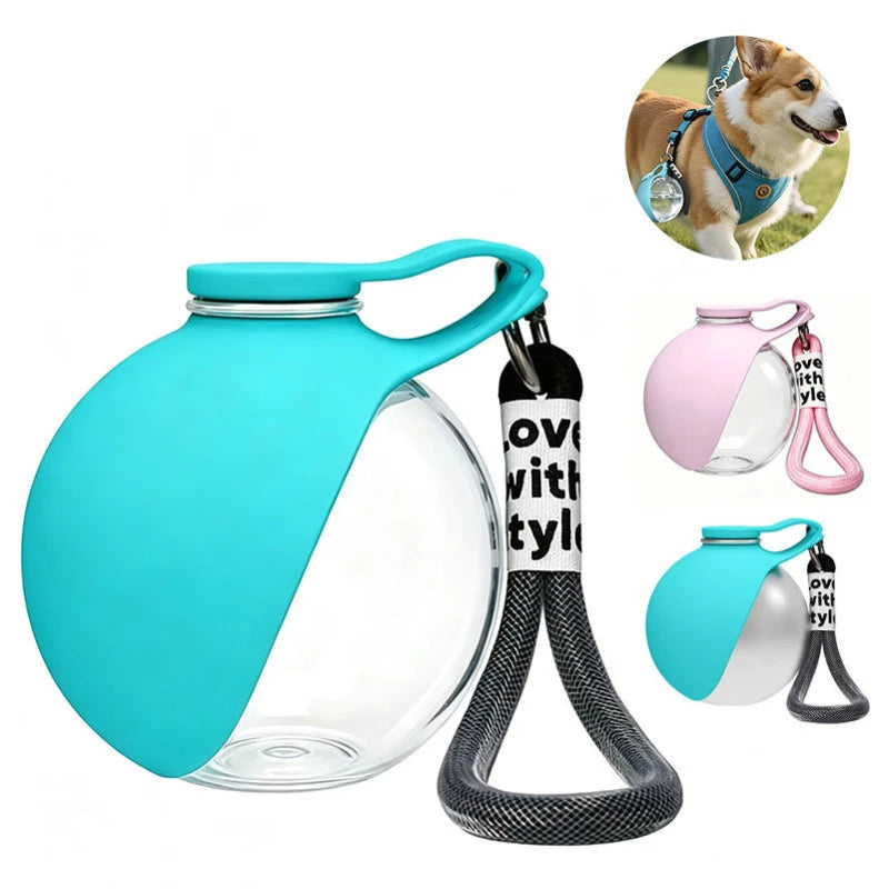 Portable Travel Dog Water Bottle Water Dispenser with Bowl No-Spill Puppy Water Bottle for Walking Hiking