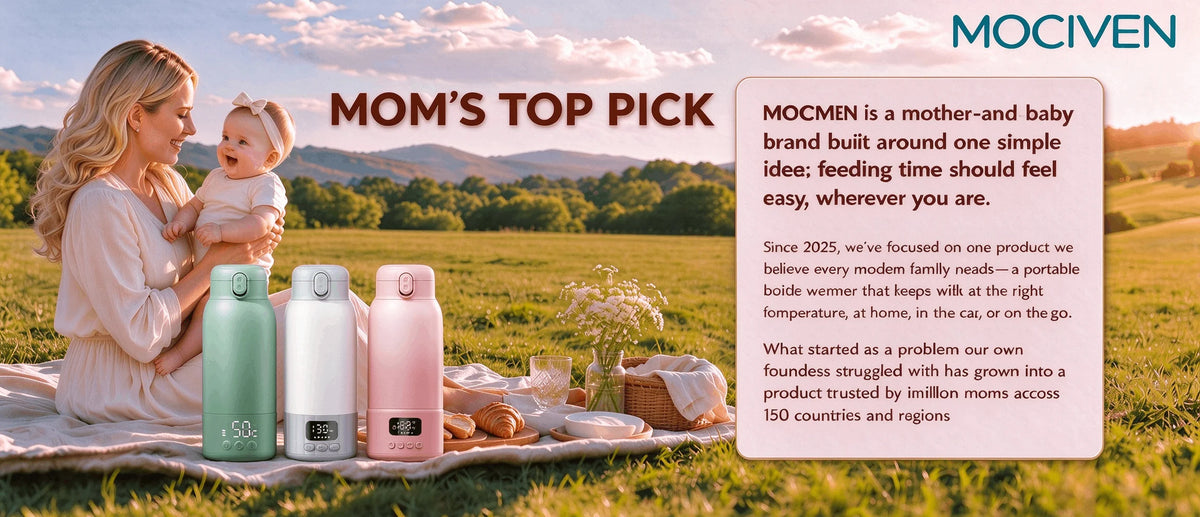 Portable Baby Bottle Warmer for Breast Milk, 17OZ Large Capacity Travel Milk Warmer, Fast Heating Preserve Nutrients, Ideal for Night Feeding, Outdoor Travel, Also for Coffee & Tea