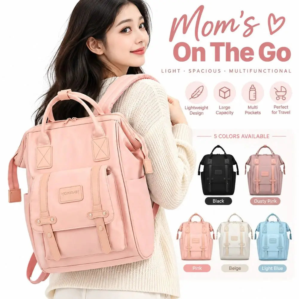 Large Premium Capacity Baby Diaper Bags Multi-Compartment Lightweight Mom Backpack Waterproof Backpack for Mom
