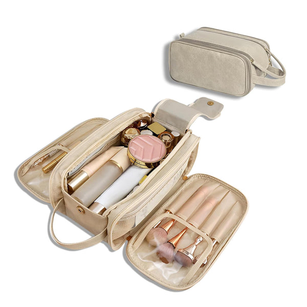 Travel Toiletry & Makeup Organizer — Beige